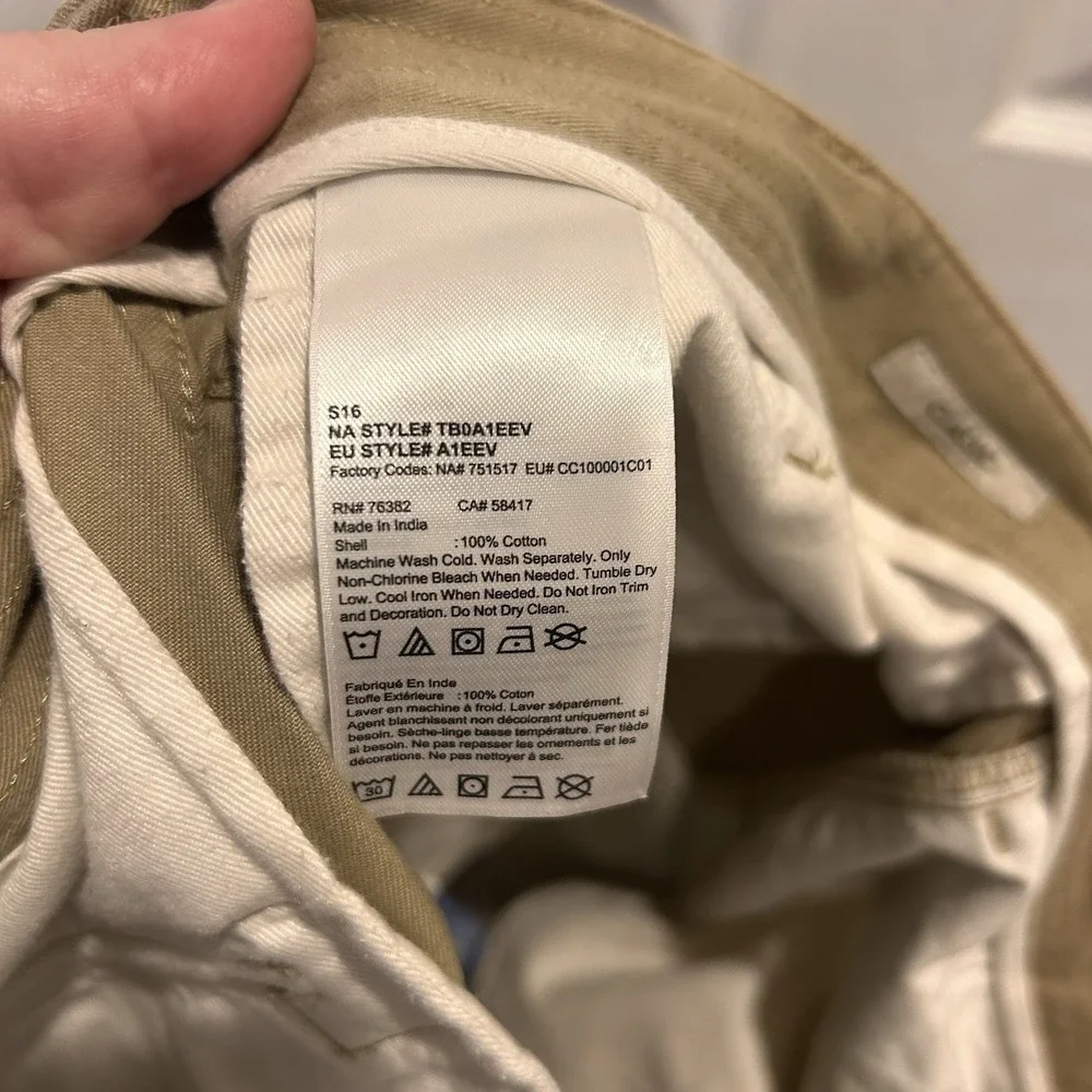 Timberland Mens Cargo Shorts Khaki Tan Cotton‎ Twill Size 38 Outdoor Utility Y2k